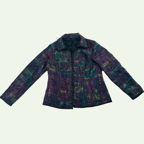 Christopher & Banks Reversible Tapestry Jacket - Picture 1 of 7